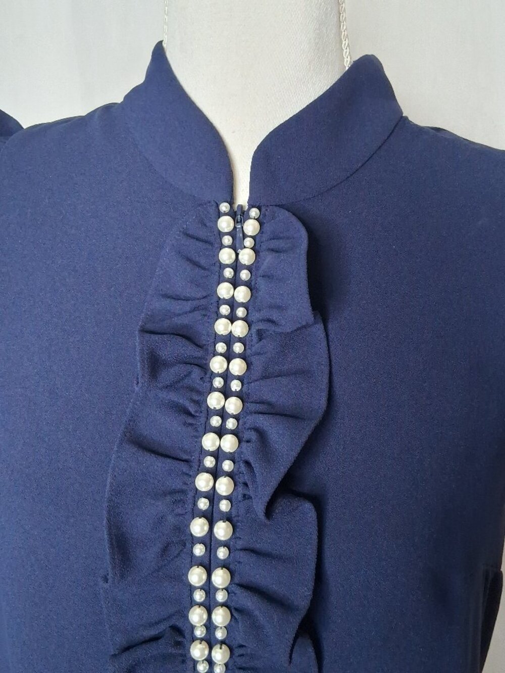 Lilly Pulitzer Adalee Shift Dress Mandarin Collar Pearl Placket - Picture 5 of 12